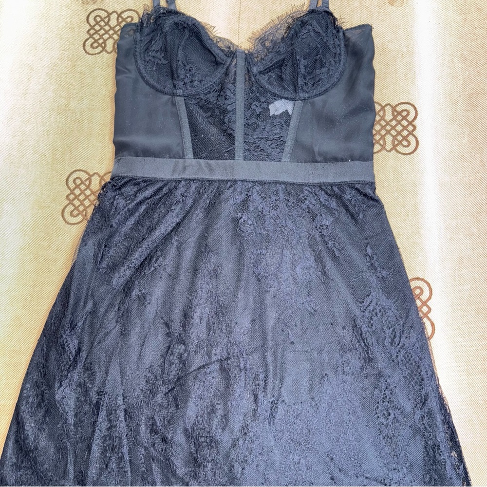 Klesis NWT! Heavenly Mesh Mini Dress In Black Size S - Picture 4 of 16